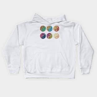 Yin Yang 1-6 Kids Hoodie